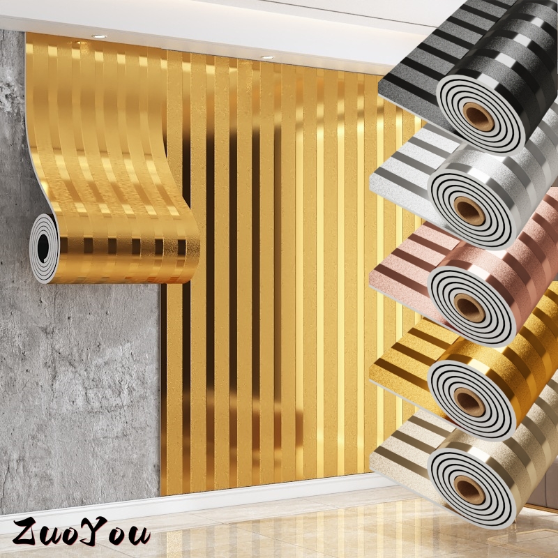 Luxury Gold Stripe Contact Pap - Luxury Lifestyle Wallpaper review and price