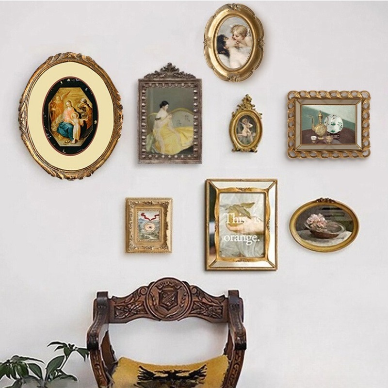 Retro Painting Frame Living Ro - Luxury Lifestyle Wallpaper review and price