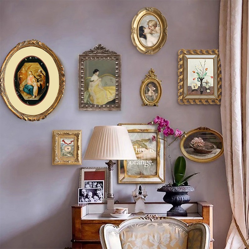 Retro Painting Frame Living Ro - Luxury Lifestyle Wallpaper review and price