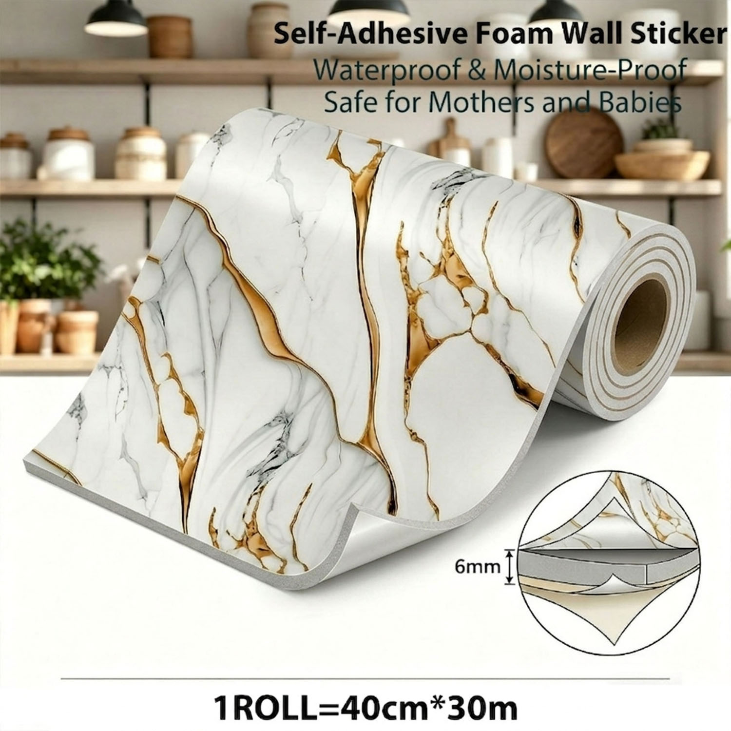 1 Roll Waterproof Self-Adhesiv - Luxury Lifestyle Wallpaper review and price